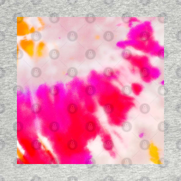 Candy Floss Tie Dye Pink Yellow by Live Together